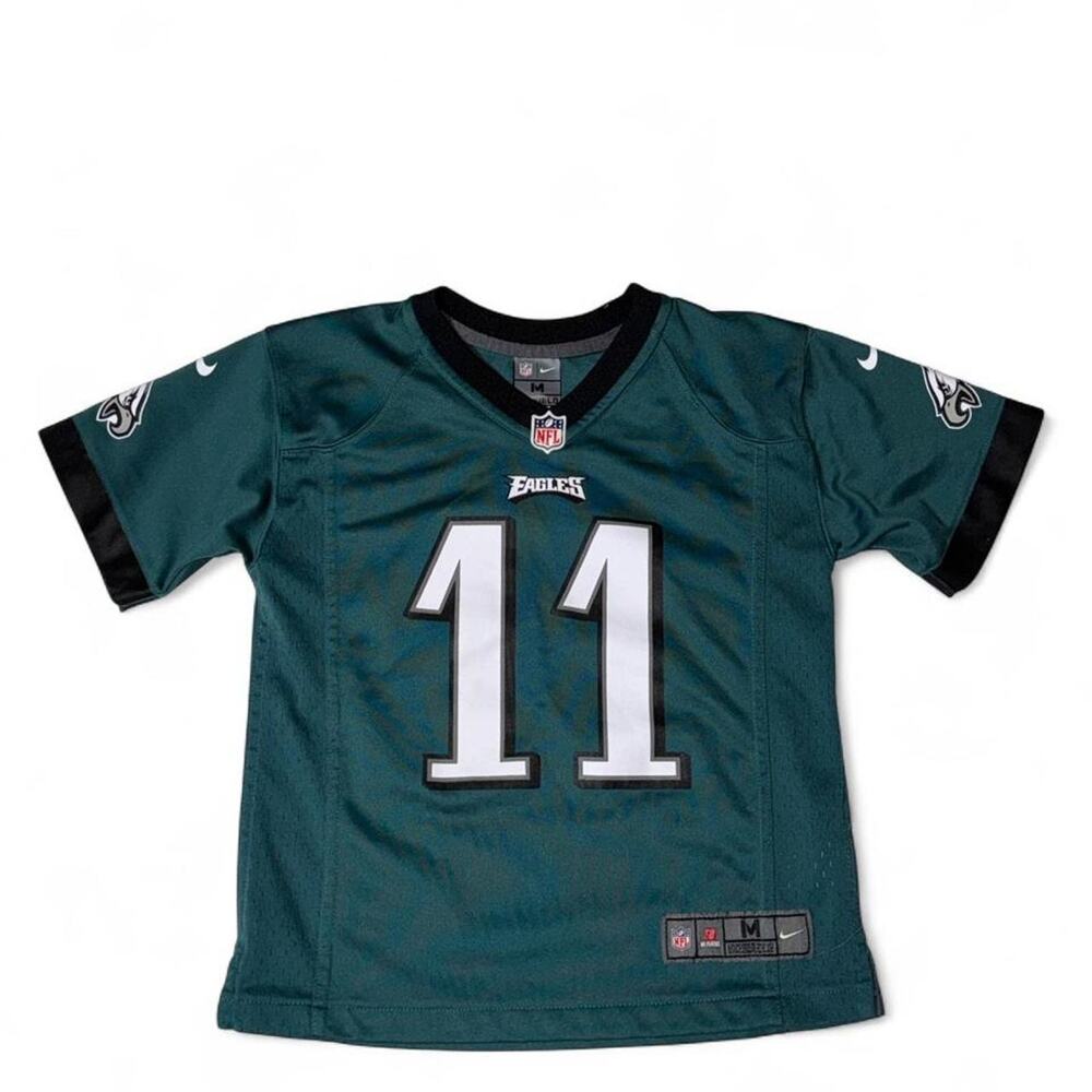 Nike Philadelphia Eagles Carson Wentz  Kids Jersey Medium 5/6 Midnight Green